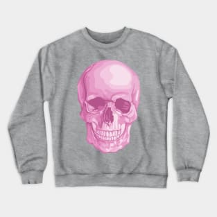 Artsy  Pink Skull Crewneck Sweatshirt